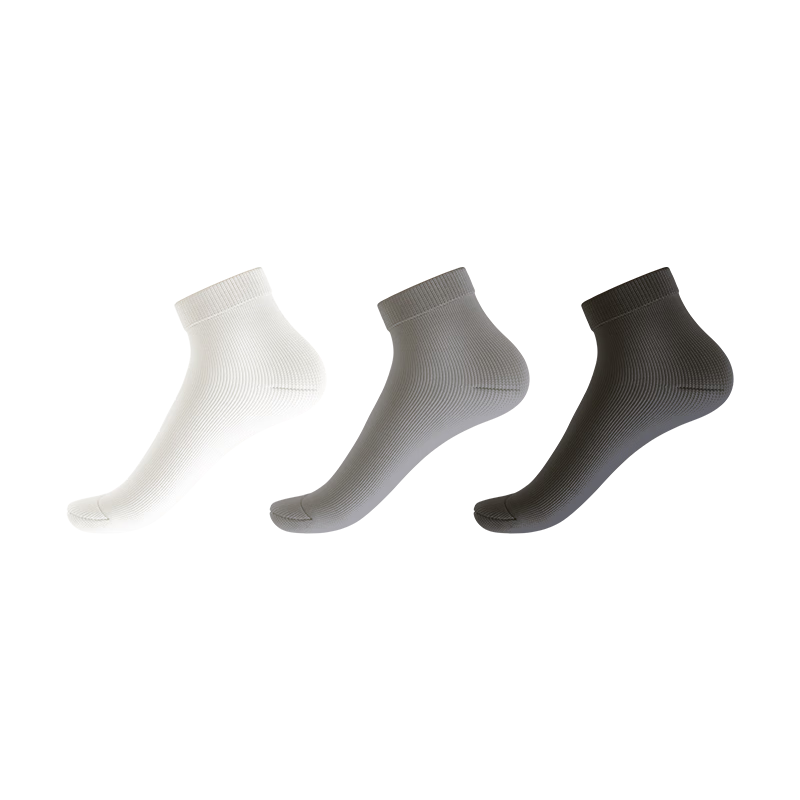 Baicaoyuan Disposable Socks Daily Throw Socks Travel Business Trip Cotton Blend No-Wash Socks Unisex Military Training White Short Tube 10 Pairs