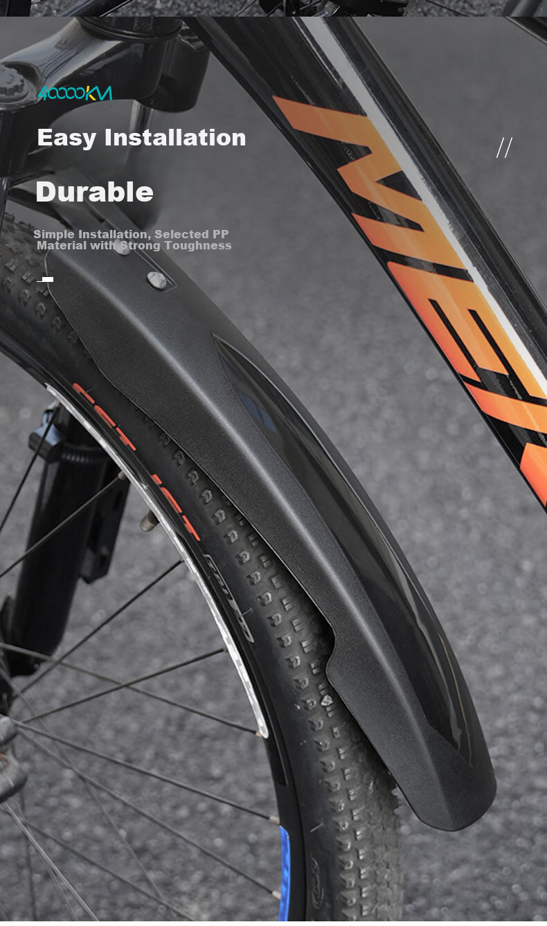 Siwangongli Mountain Bike Mudguard, Bicycle Front Mudguard, Fully Enclosed Bicycle Rear Wheel Mudguard, Universal Accessories Set 4