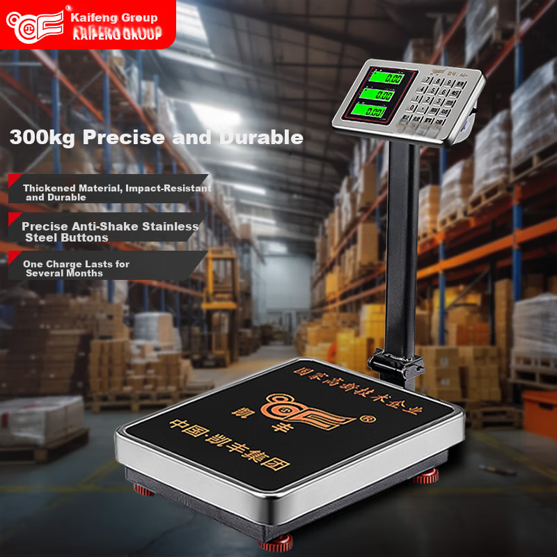 Kaifeng Electronic Scale, Commercial Small Platform Scale, 100kg/150kg Capacity, Kilogram Precision Weighing Scale, Home Use Scale