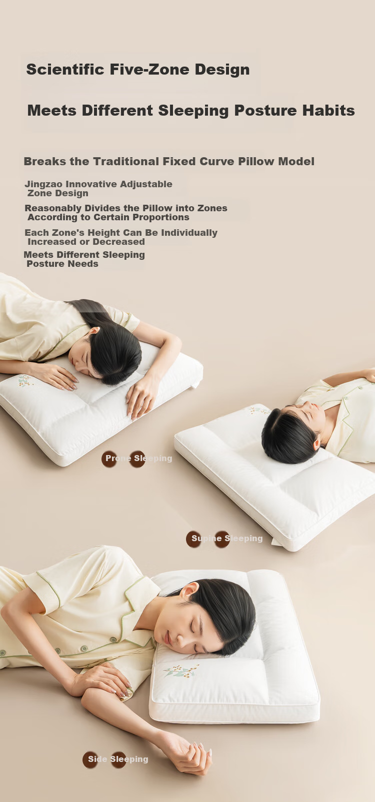 JD Original Buckwheat Triangle Pillow Large Size, Herbal Pillow 100% Buckwheat Hull Filling Daliangshan High Mountain Bitter Buckwheat All Cotto 4