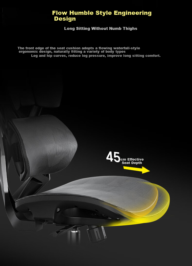 Xiaoqi X5 Gaming Chair, Ergonomic Chair, Gaming Computer Chair, Office Student Home Use, Dual C Lumbar Pillow, Reclining, Long Sitting without Fatigue 11