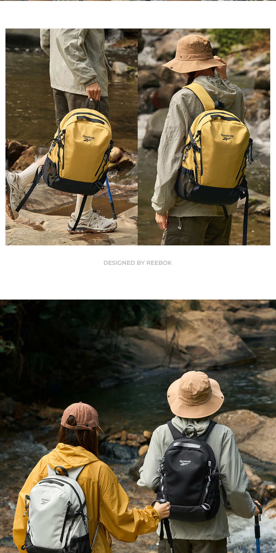 Reebok Lightweight Sports Backpack for Men, Water-Resistant Hiking and Outdoor Travel Bag, College Student School Backpack for Women 13