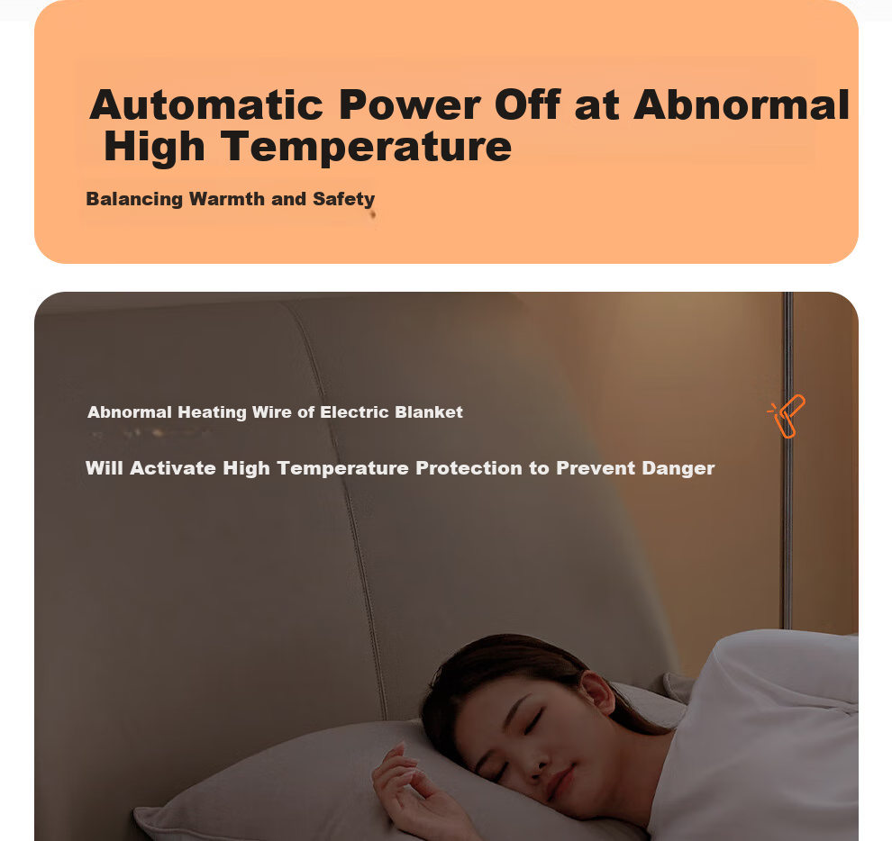 Caihongshenghuo [High Temperature Power-Off] Single-Person Single-Control Non-Woven Electric Heating Blanket Mattress Pad, 1.5*0.7 Meters, Suitable for Dormitory Use 9