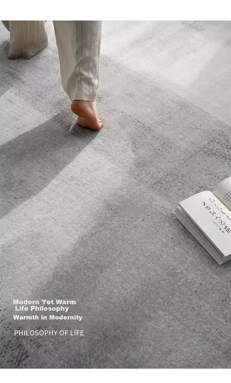 Qimian Carpet for Living Room And Bedroom, Simple And Luxurious, Skin-Friendly, Lint-Free, Dirt-Resistant, Non-Slip Bedside Rug Pad, Jinxian Nianhua 2*3m 3
