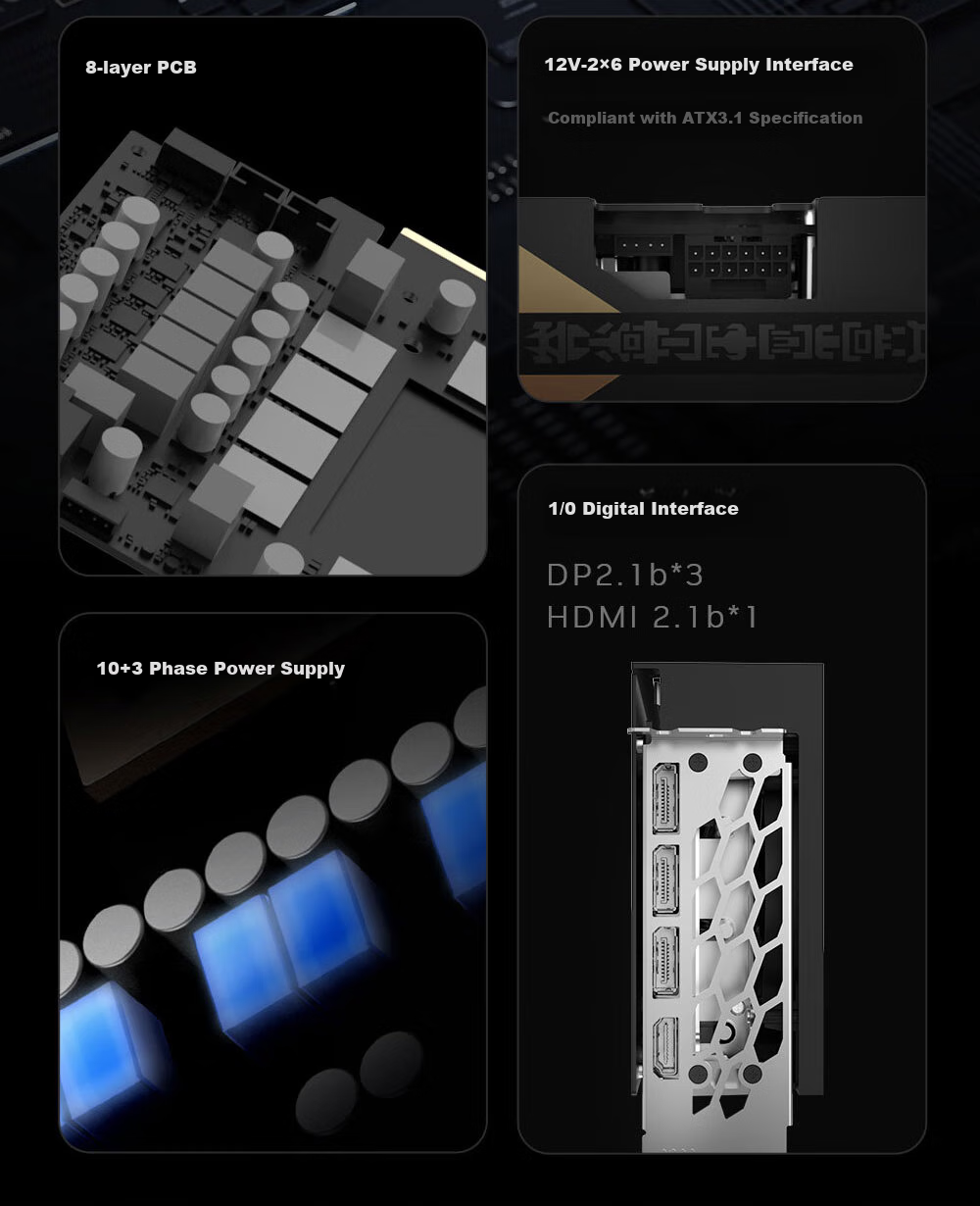 Yingchi GeForce RTX 5070 Magic Blade OC, 12GB GDDR7, DLSS Gaming Design, OpenClaw, Local Deployment, NVIDIA Graphics Card 10