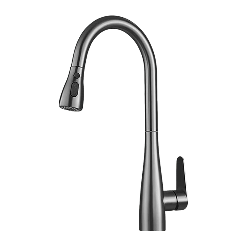 X-GRKE German Kitchen Faucet Hot and Cold Two-in-One Sink Faucet Three-Mode Pull-Out Kitchen Faucet