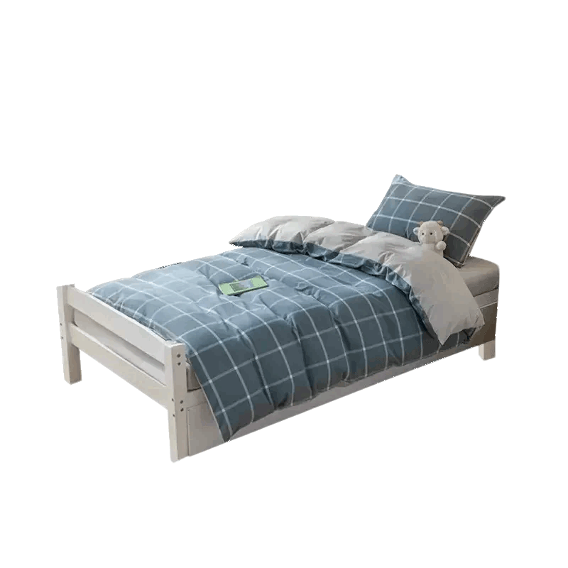 Grace 7A Antibacterial Duvet Cover Single Piece, Skin-Friendly Brushed Printed Double Bed Home Quilt Cover, Plain Blue, 200*230cm
