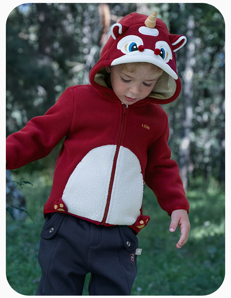 DAVE & BELLA Kids Fleece Jacket Boys Girls Autumn Thickened Outerwear Baby Infant Fall Clothes 3
