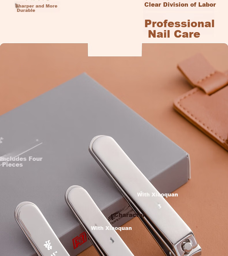 Zhangxiaoquan Nail Clipper Set, Five-Piece Beauty Kit, Straight And Diagonal Nail Clippers, Nail File, Ear Pick Set H100041 4