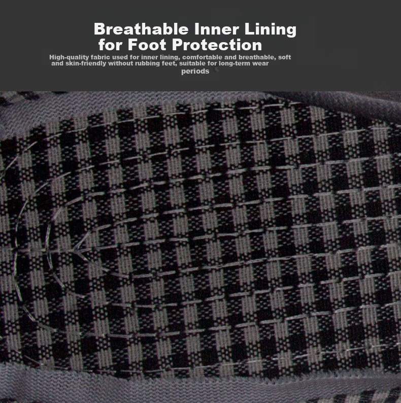 Laobaojia Old Beijing Cloth Shoes, Handmade Work Safety Shoes, Cowhide Sole Durable Wear-Resistant Flat Shoes, Unisex Style, Size 40 10