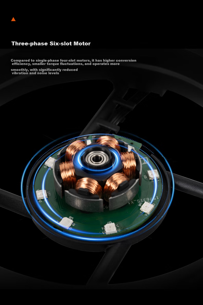 PCCOOLER Light Wing F7 X120 ARGB White, Jingye 12cm Case Fan, Wireless Building Block Connection/ARGB Lighting Sync/PWM Temperature Control Speed Adjustment/Dual Ball Bearing 6