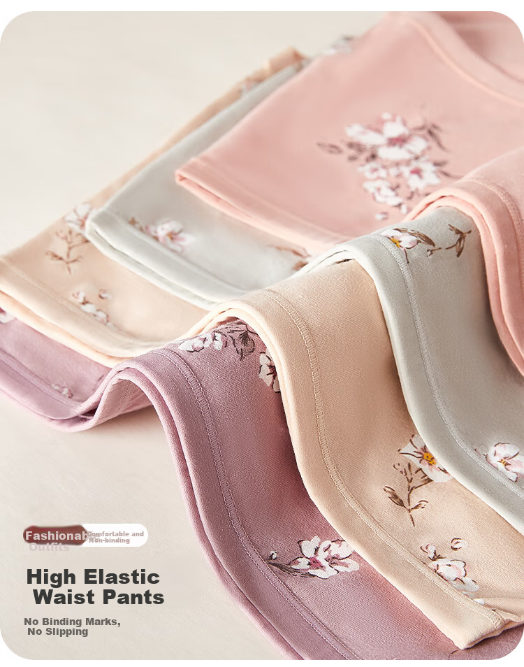 Hengyuanxiang Women's High-Waist Plus Size Antibacterial Crotch Triangle Panties for Middle-Aged And Elderly, 4-Pack 10