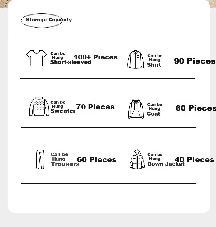 Yicainianhua Floor-Standing Coat Rack, Bedroom Clothes Hanger, Storage Rack, Large Garment Stand, Double-Pole Simple Coat Rack, 2236GDB 8