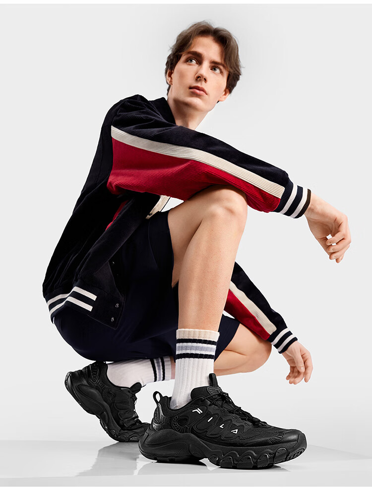 FILA Official Men's Mushroom Dad Sneakers 2026 Spring Casual Sports Shoes 26