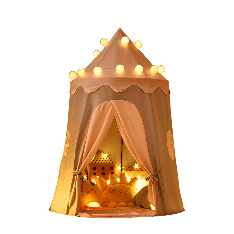 Little Dove Children's Tent Indoor Playhouse/Mongolian Yurt Castle Toy House Gift, Pink Upgraded Version (With Cotton Pad)