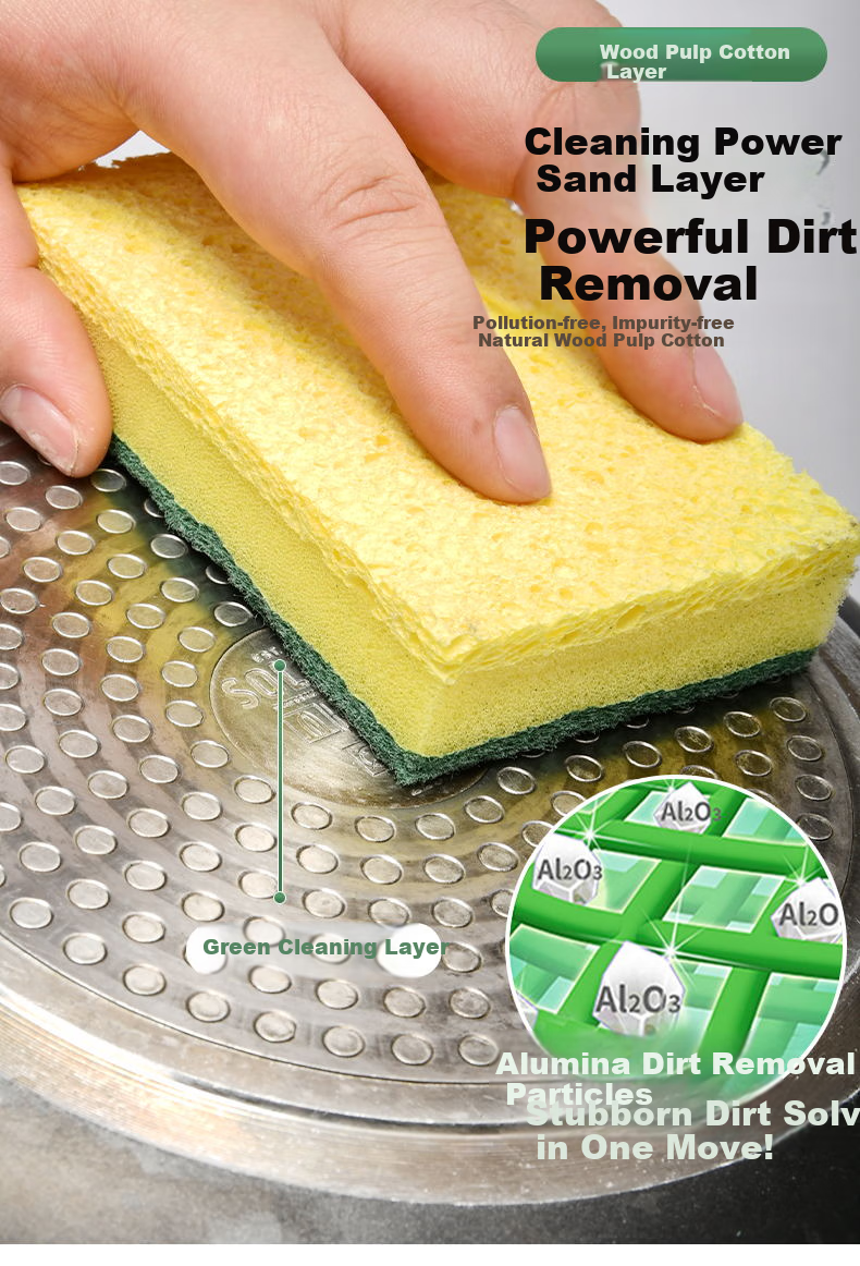 Sulida Kitchen Cleaning Cloths 5-Pack Non-Greasy Easy-Clean Dish Towels Absorbent Hand Towels Household Table Cleaning Rags 7