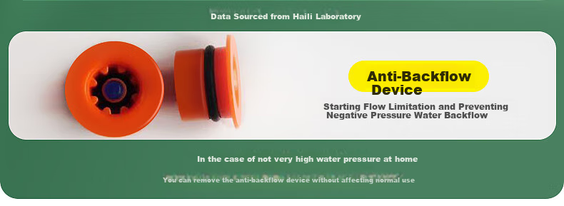 Haili Large Panel Powerful High-Pressure Shower Head, Bathroom Bathing High-Pressure Handheld Sprayer ZH243Q 7