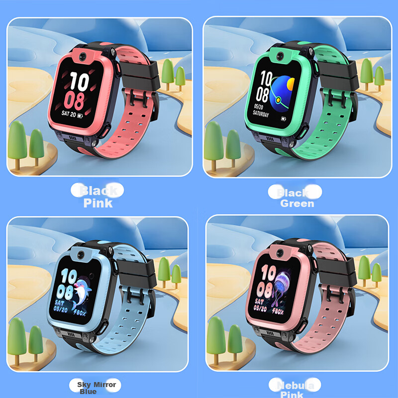 Xuanyi Suitable for Xiaotiancailiao Band Q1A/D2A/U3/Q2A/N5/Q3/D2/D3/z11/z10/z9/z8/z7/Z6S/z5pro Children's Smartwatch Strap, Black And Gree