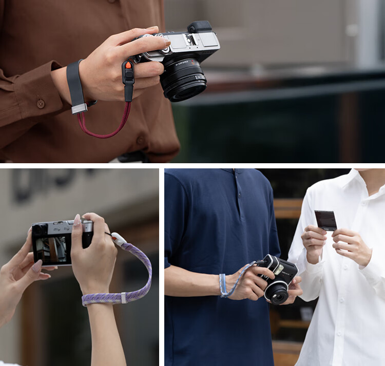 PGYTECH Camera Wrist Strap Dandelion Slim Quick Release DSLR Shoulder Strap for Nikon Z5 Fuji XT30 Canon G7X2 Sony ZVE10 Vintage Quiet Night Black 19
