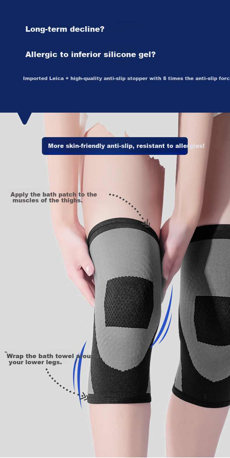 Fashuo Herbal Heat Knee Brace, Warmth for Cold Legs, Meniscus Injury, Arthritis, Effusion, Knee Protection against Cold 4