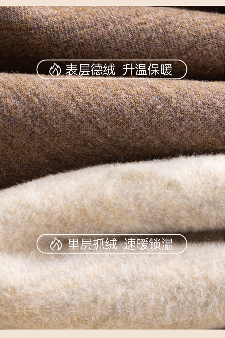 Modal [2 Sets Tencel] German Velvet Thermal Underwear Women Fleece Thickened Seamless Heating Set Autumn Winter Top and Bottom 10