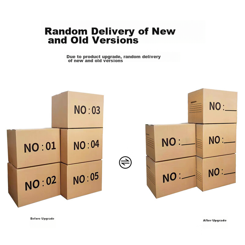 QDZX Moving Cardboard Boxes, Large Storage Organizing Boxes, Office Cardboard Boxes without Handles, Digital Size 40*29*30 (5 Pieces) 2