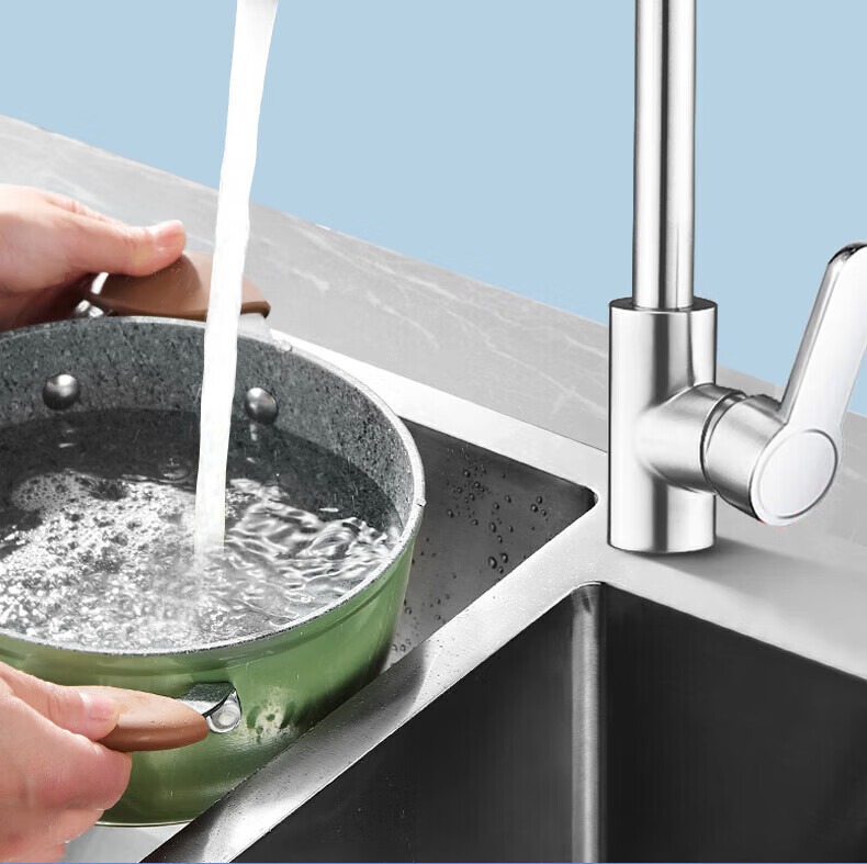 Jingshi Weideng Kitchen Faucet Bathroom Hot and Cold Splash-Proof Sink Washing Single Cold 3005 6