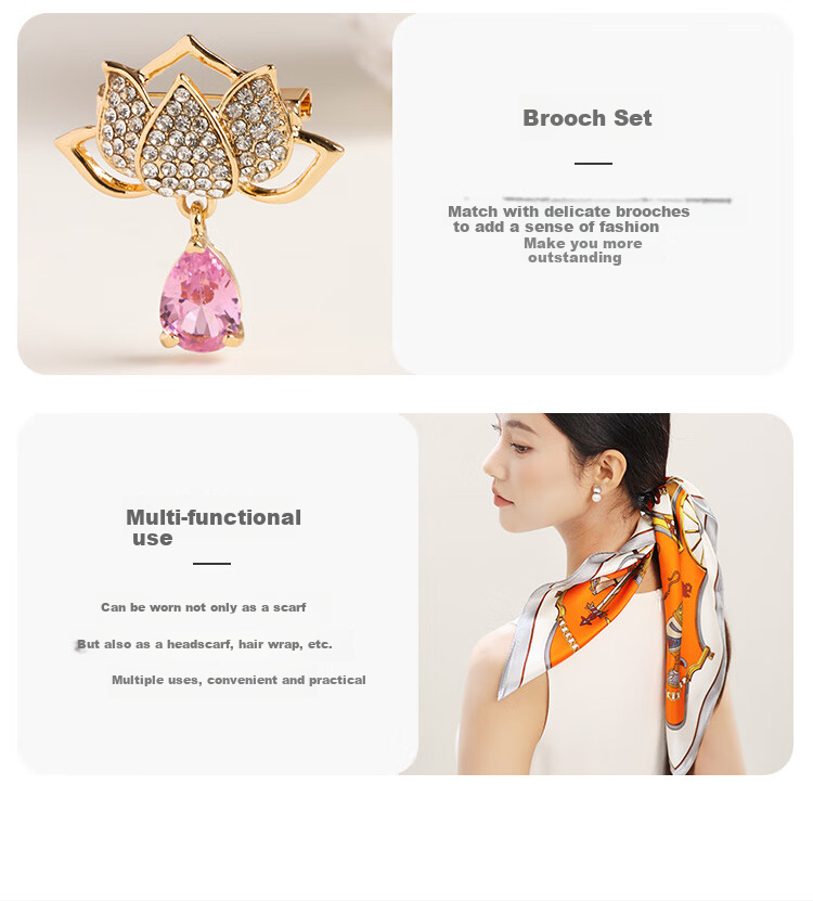 Hangsilu Silk Scarf Aromatherapy Set, Chinese-Style Mulberry Silk Square Scarf, Gift for Mother's Birthday, High-End Practical Mid-Autumn Festival Gift 4