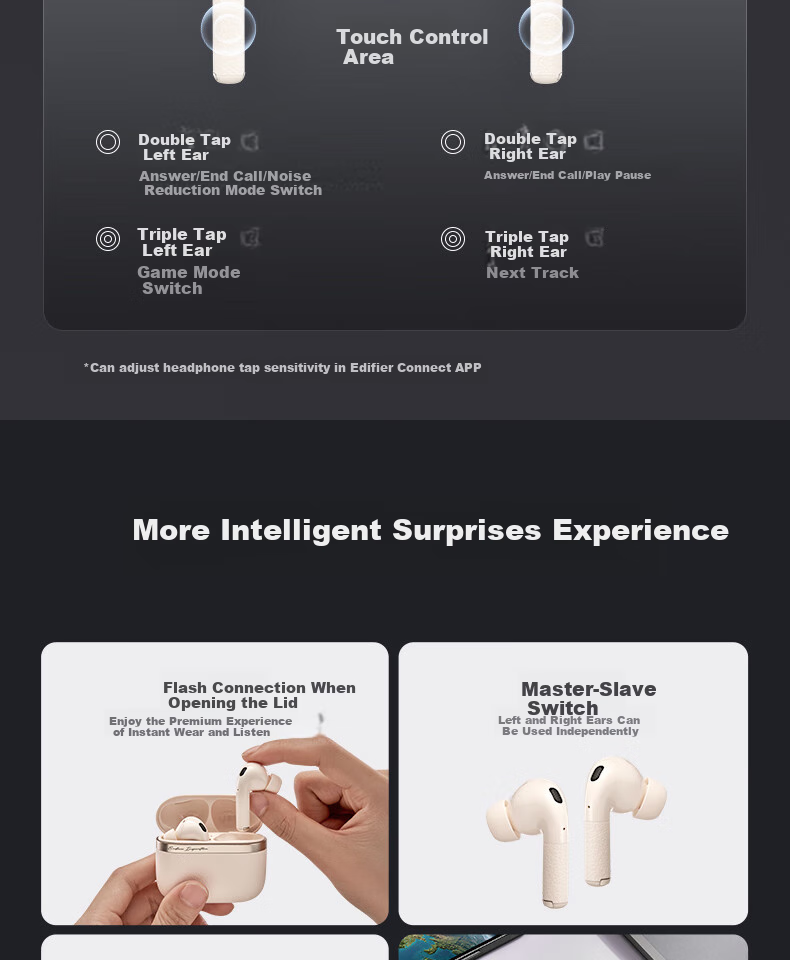 Manbuzhehuazai Evo Pro Wireless Bluetooth Headphones, Hybrid Active Noise Cancellation, Gold Standard Certified, Compatible with Apple, Huawei, Xiaomi, Misty Pink 20