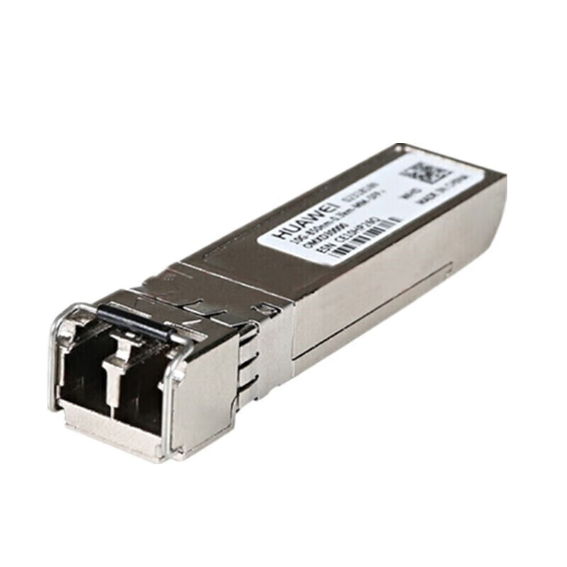 HUAWEI 10 Gigabit Optical Module-SFP+ 10G Single-Mode Module (1310nm, 10km, LC) Switch 10 Gigabit Single-Mode, Compatible with Dual-Core Fiber Optic, Dual LC Connectors, OSX010000