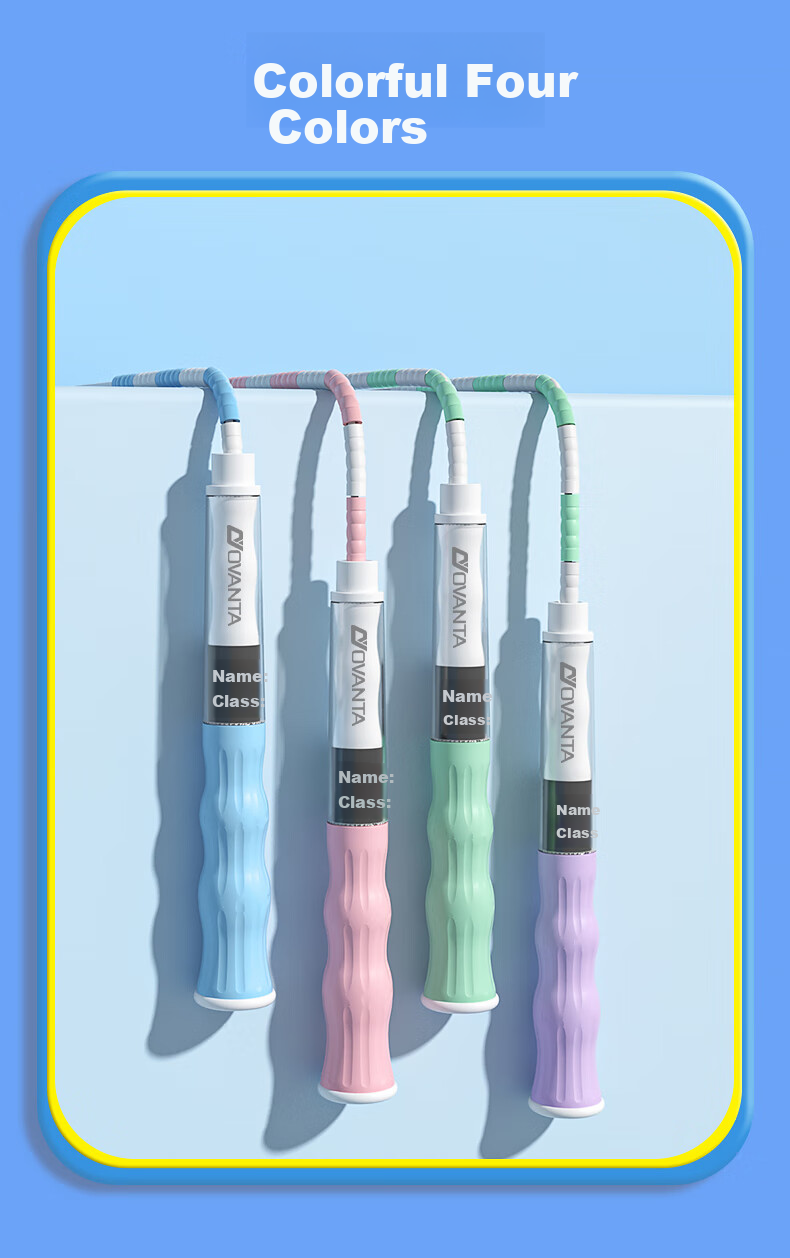 Oufanda Jump Rope for Children, Bamboo Joint Kindergarten First Grade Elementary School Beginner 3-5 Years Old Exam-Specific Adult Training Rope 24