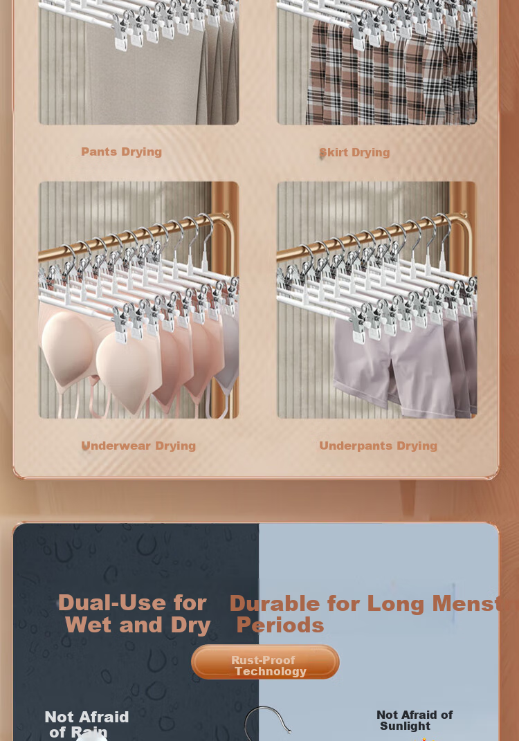 Jingxun Seamless Non-Slip Pants Hanger, Luxury Drying Clip, Adjustable Thickened Coat Hanger, Green, 10 Pieces 6