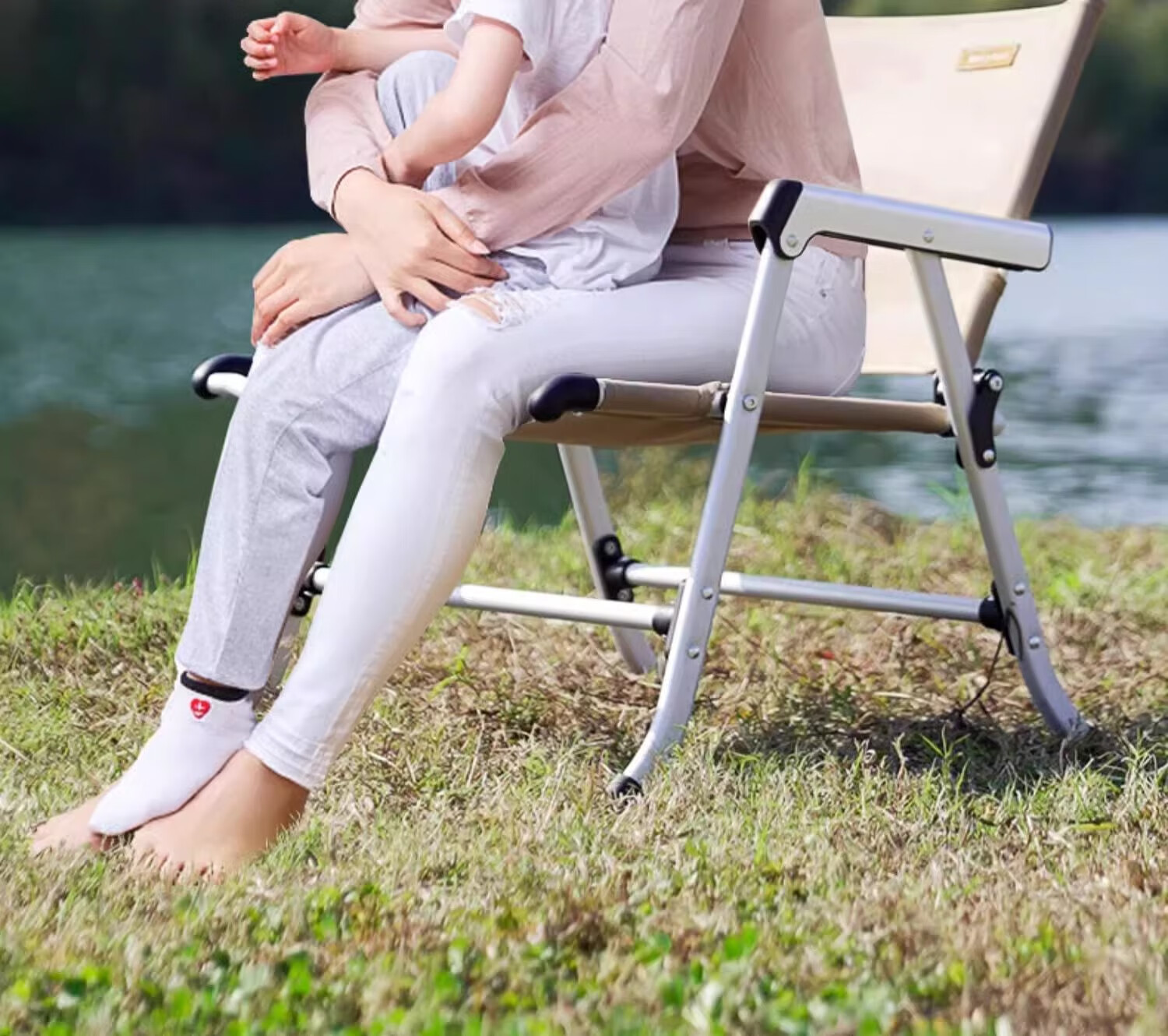 Shanfei Yunqi Outdoor Folding Chair Full Aluminum Alloy Kemit Chair Balcony Leisure Ultra-Light Portable Camping Chair Black 11