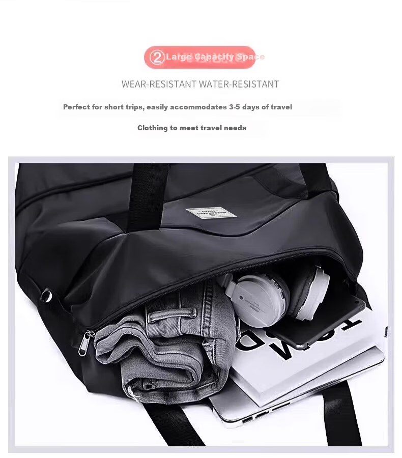 Huili Universal Wheel Suitcase, Travel Bag for Women with Large Capacity, Carry-On Luggage for Men, with Wheels, Wet And Dry Separation Storage Bag 8