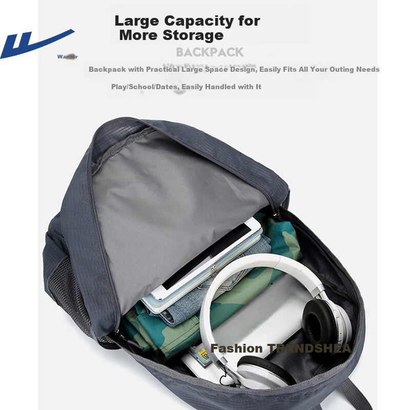 Huili Backpack for Men And Women, Foldable Sports Outdoor Travel Bag with Large Capacity, Ultra-Lightweight Convenient Hiking And Storage Bag