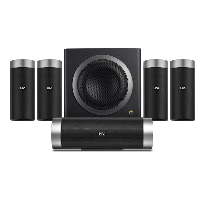 HiVi M5103-8HT 5.1 Home Theater System Combo Set, TV Soundbar Speaker, Wall-Mounted Speakers, Floor-Standing Theater, Living Room Audio System