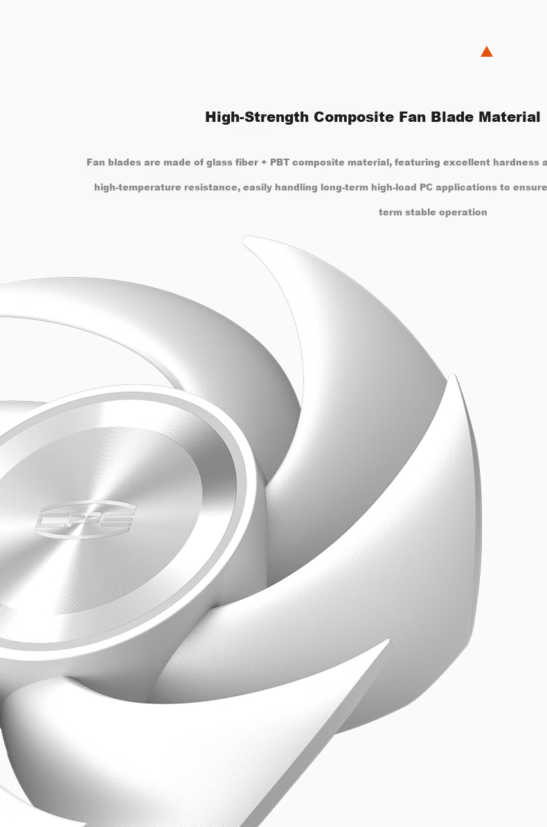 PCCOOLER Light Wing F7 X120 ARGB White, Jingye 12cm Case Fan, Wireless Building Block Connection/ARGB Lighting Sync/PWM Temperature Control Speed Adjustment/Dual Ball Bearing 5