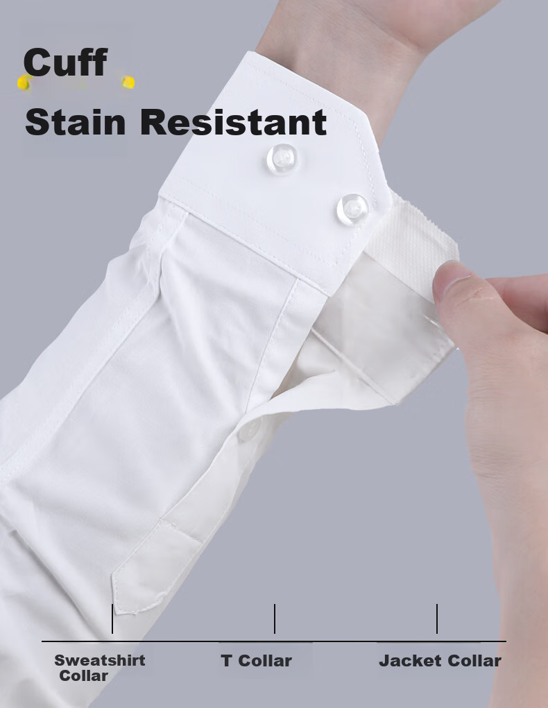 Mileqi Collar Anti-Stain Sticker, Disposable Breathable Sweat-Absorbing Patch, for Shirt Collar And Hat Brim, Inner Sticker, 2.5cm X 8m [1 Roll] - White 10