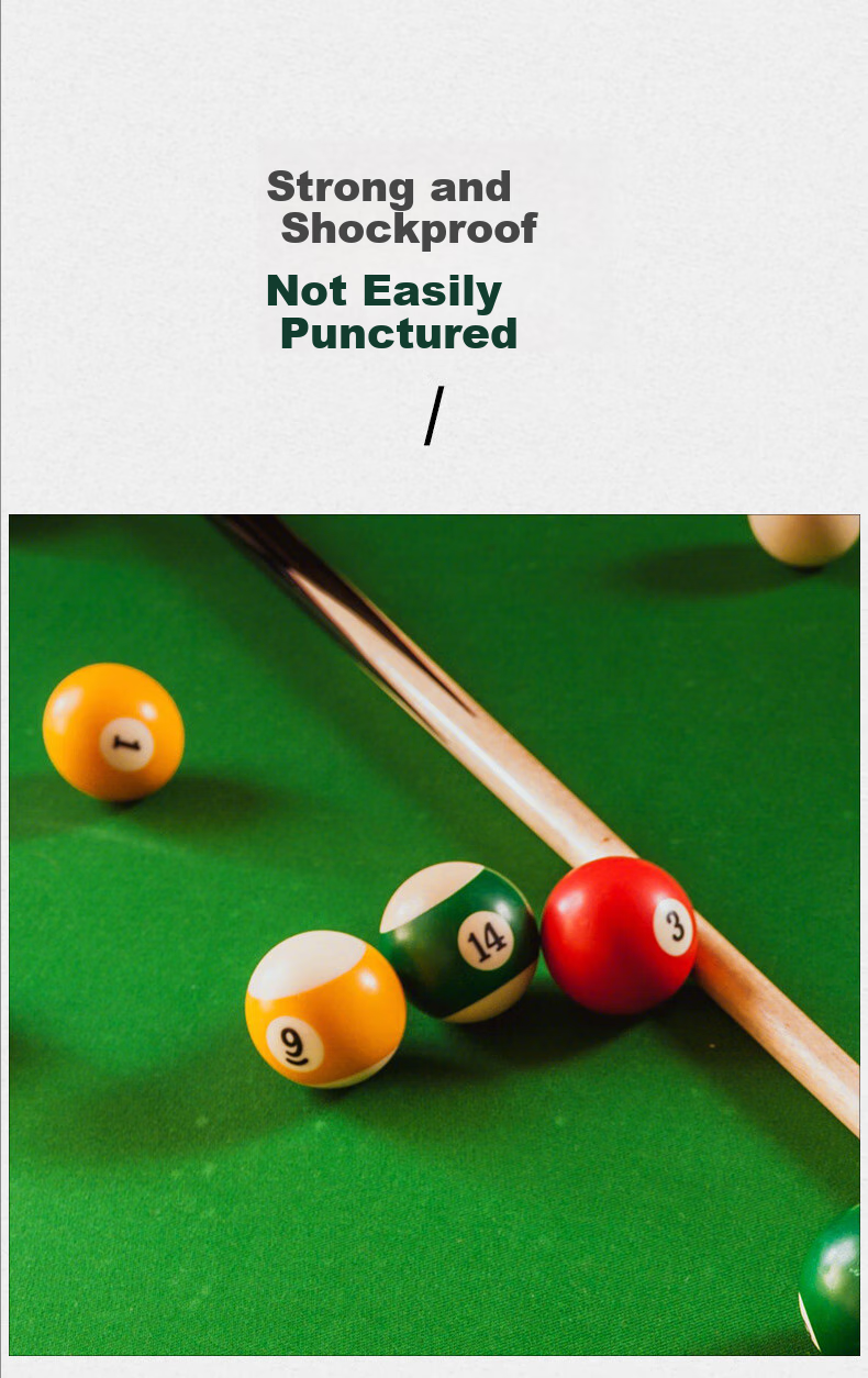 SADONLI High-Quality Billiard Balls, 57mm Pool Balls, Trick Nine-Ball, Black Eight, Crystal Balls, Resin Balls, Mother Ball, Crisp Sound Pool Balls 5