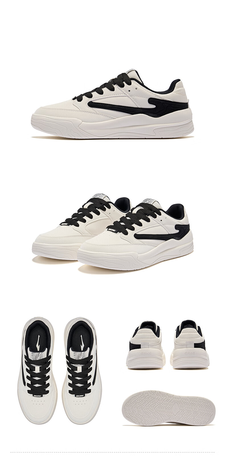 ERKE Men's Sneakers 2026 New Lightweight Casual White Shoes Sports Shoes | Jinghong 3 26