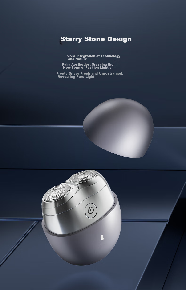 Hongmengzhixuan Aiyou Smart Electric Shaver Starry Stone, Compact Portable Razor Car Charger Gift for Boyfriend Dad Airplane-Friendly Supports Huawei Smart Life 5