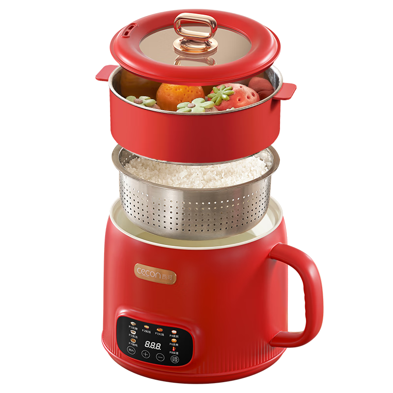 Xike Low-Sugar 2.5L Rice Cooker Multi-Functional Electric Cooking Pot Small Electric Hot Pot Dormitory Smart Computer Control CYZNG-2502 [Kitchen Essential]