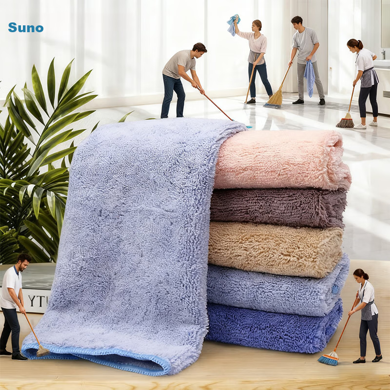 Sunuo Cleaning Cloths, 30*30cm*5 Pieces, Ultra-Fine Fiber, for Home Cleaning, Dusting, Table And Floor Wiping, Car Cleaning, Dust Removal, Low Shedding