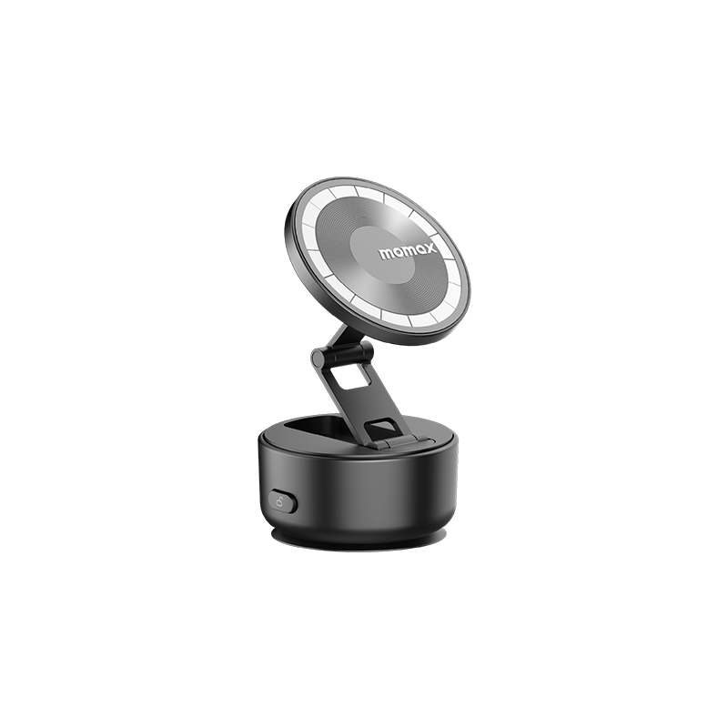 MOMAX Electric Vacuum Suction Car Phone Holder Magnetic Dashboard Suction Cup Navigation Mount