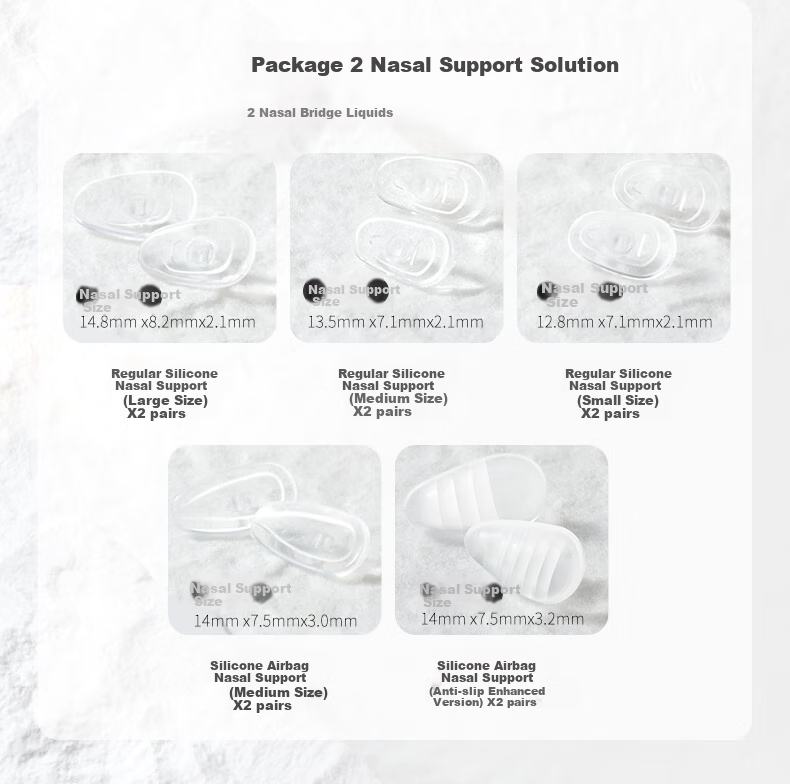 Yanjingbang Titanium Metal Anti-Pressure Mark And Non-Slip Nose Pads, Bridge And Eyeglass Frame Accessories 20