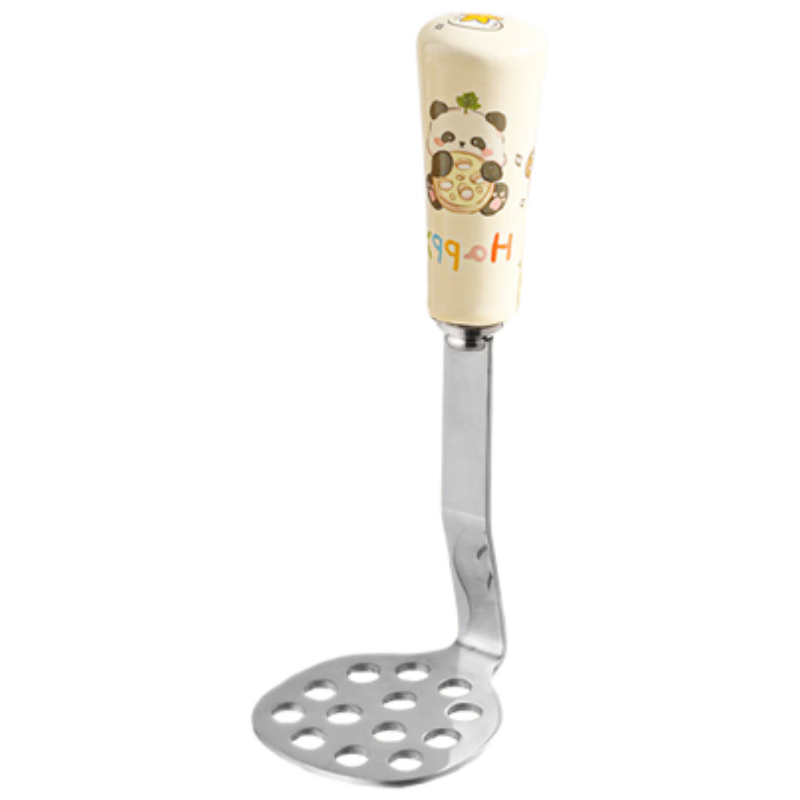 Baoshi Children's Tableware Potato Masher, Household Stainless Steel Food Pressing Tool, Baby Food Supplement Gadget, Crusher