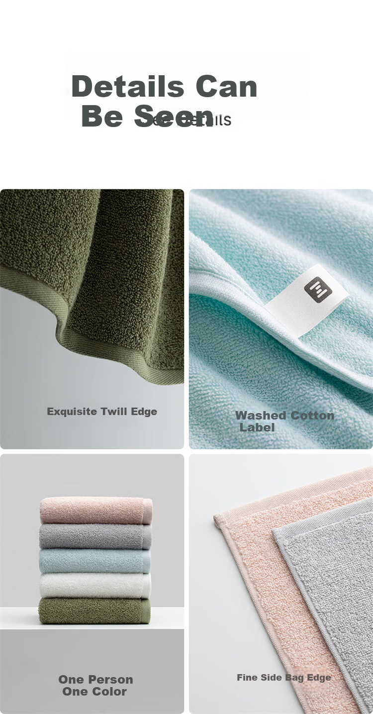 A-Life Children's Towels, Pure Cotton, 2-Pack, Soft Face And Bath Towels for Home Use, Absorbent Large Face Towel, Gray And Blue 9
