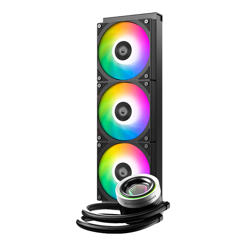Kulin (IDCOOLING) Frost Border 360 ARGB All-In CPU Water Cooler, Single Fan Airflow, Compatible with LGA1200/1700/AM4/5