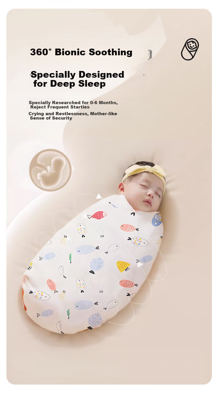 Guangduola Swaddle Blanket, Pure Cotton Newborn Baby Wrap, Maternity Ward Swaddling Cloth, Sleeping Bag, 2-Pack 6