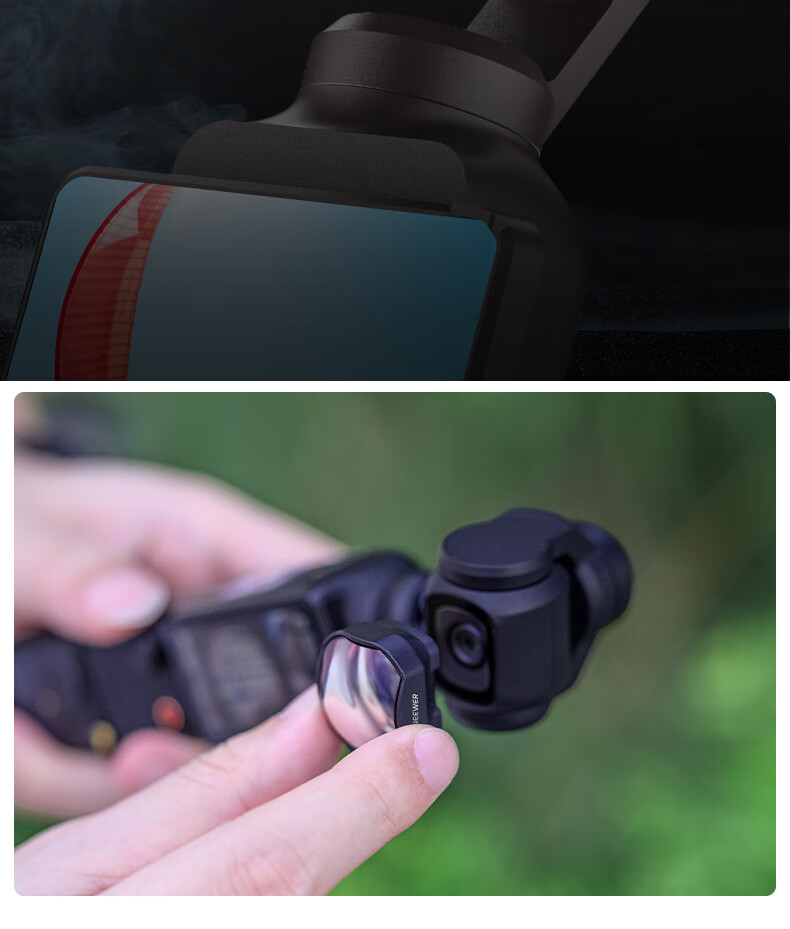 NEEWER Filter for DJI Pocket 4/3 Action Camera, Magnetic Quick-Release, Telephoto Lens, Single Piece 6
